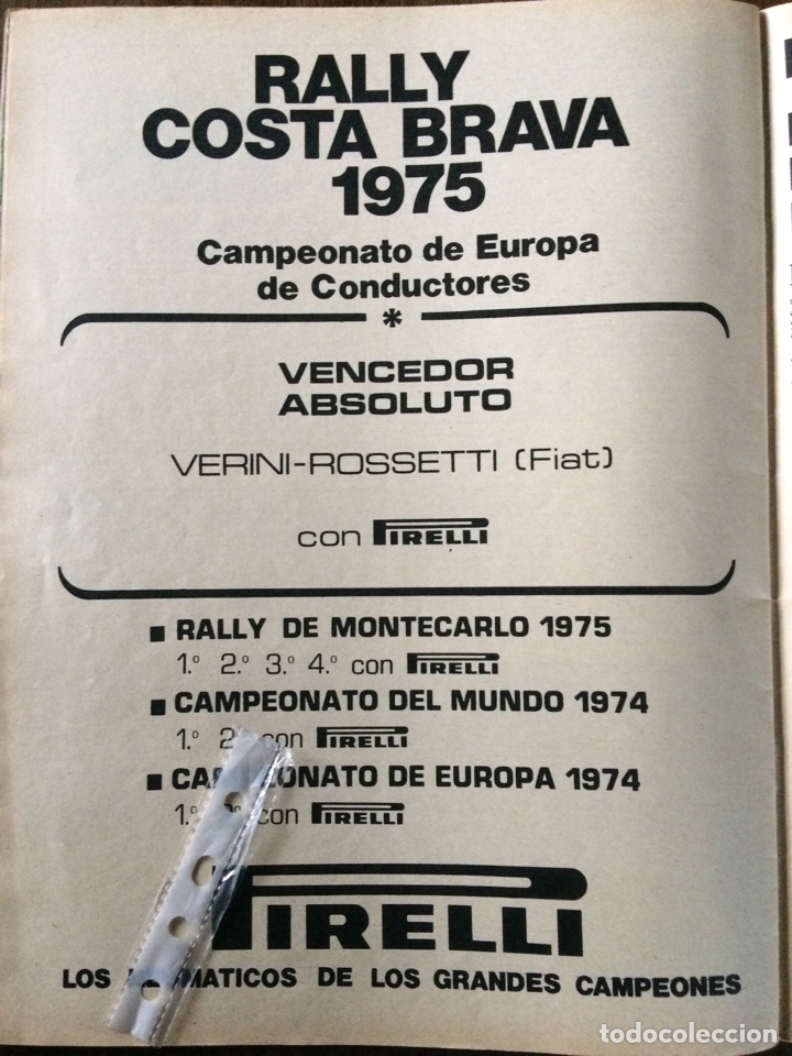 Outros artigos de papel: Publicidad Neum&aacute;ticos pirelli de 1975