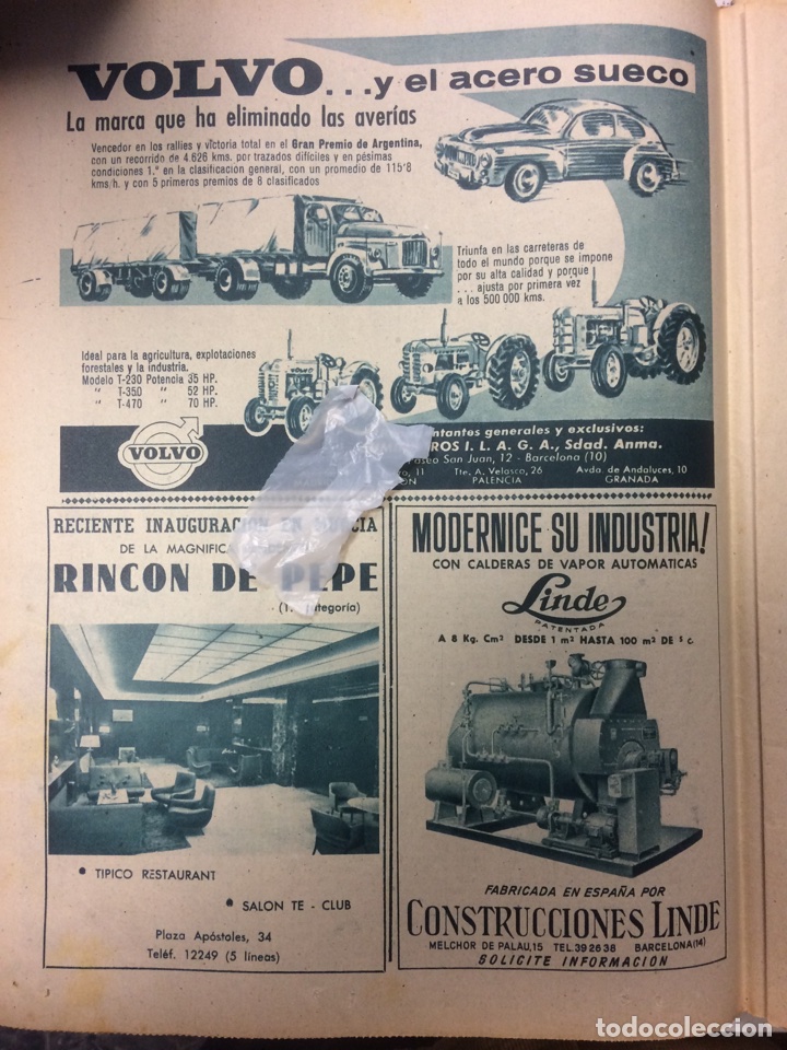Collectionnisme Papier divers: Publicidad autom&oacute;vil cami&oacute;n Volvo de 1961