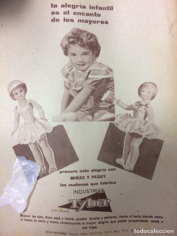 Collectionnisme Papier divers: Publicidad mu&ntilde;ecas Mirza y peggy de tyber de 1961