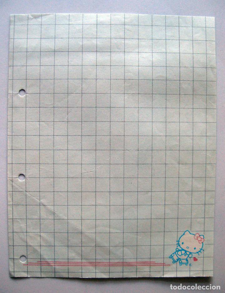 Otros Art&iacute;culos de Coleccionismo en Papel: HOJA DE NOTAS DE HELLO KITTY, A&Ntilde;OS 80