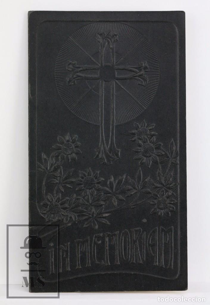 Otros Art&iacute;culos de Coleccionismo en Papel: Antiguo Recordatorio de Fallecimiento Modernista - 17 de Mayo de 1911 - Modernismo / Art Nouveau