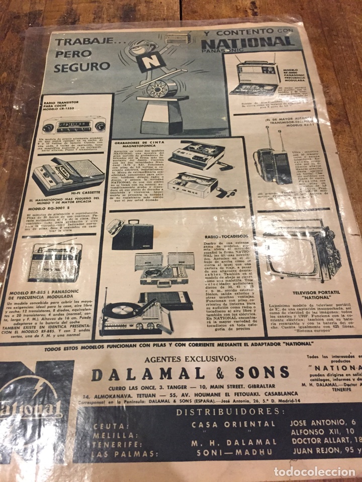Sammelleidenschaft Andere Papierartikel: Publicidad Dry gin burdons y Panasonic national