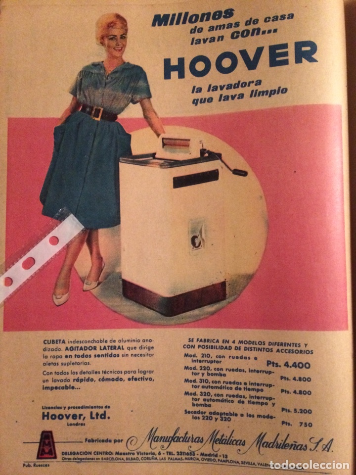 Collectionnisme Papier divers: Publicidad lavadora hoover de 1960