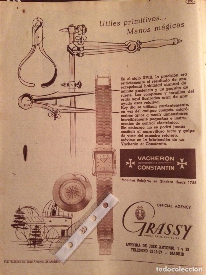 Collectionnisme Papier divers: Publicidad reloj vacheron grassy de 1960