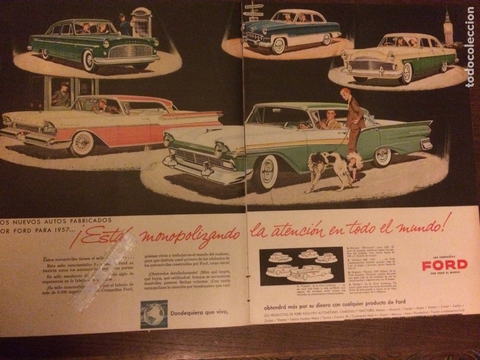 Outros artigos de papel: Publicidad autom&oacute;vil Ford de 1956