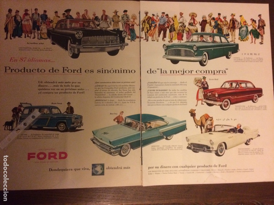 Outros artigos de papel: Publicidad autom&oacute;vil Ford de 1956