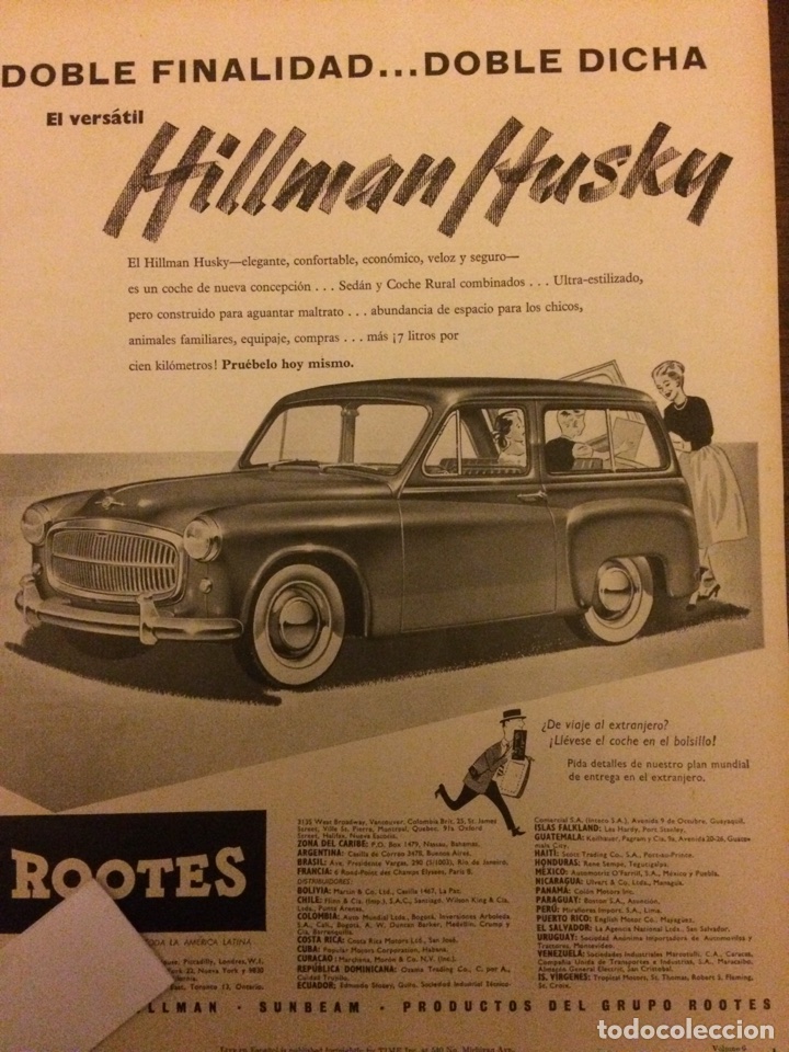 Outros artigos de papel: Publicidad autom&oacute;vil hillman de 1956