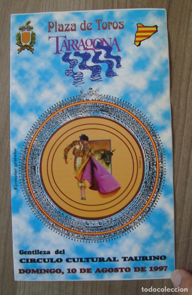 Otros Art&iacute;culos de Coleccionismo en Papel: Tauromaquia, folleto plaza toros tarragona, jose luis bote, jesus romero, alberto elvira