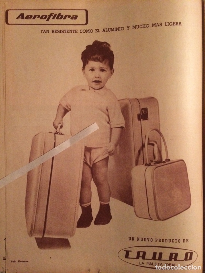 Otros Art&iacute;culos de Coleccionismo en Papel: Publicidad maletas tauro de 1960
