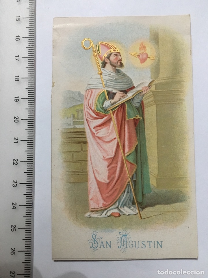 Otros Art&iacute;culos de Coleccionismo en Papel: ESTAMPA RELIGIOSA. SAN AGUST&Iacute;N. H. 1920