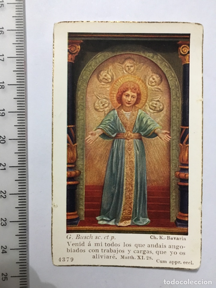 Otros art&iacute;culos de coleccionismo en papel: ESTAMPA RELIGIOSA. NI&Ntilde;O JES&Uacute;S. H. 1940
