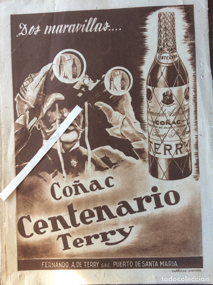 Paper Collecting Others: Publicidad bebida co&ntilde;ac terry de a&ntilde;os 50