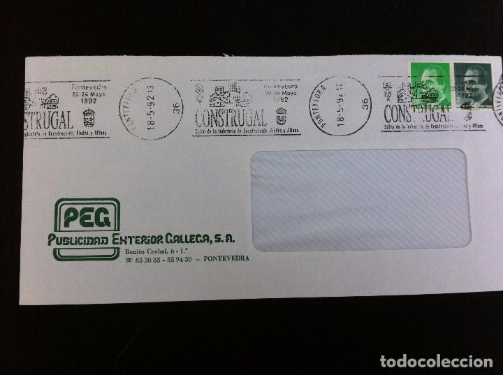 Outros artigos de papel: SOBRE COMERCIAL (PUBLICIDAD EXTERIOR GALLEGA) PONTEVEDRA, 1992