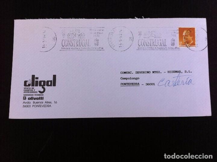 Sammelleidenschaft Andere Papierartikel: SOBRE COMERCIAL (OLIGAL, OLIVETTI, PONTEVEDRA) 1992.