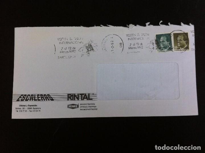 Collectionnisme Papier divers: SOBRE COMERCIAL (ESCALERAS RINTAL, BARCELONA) 1992