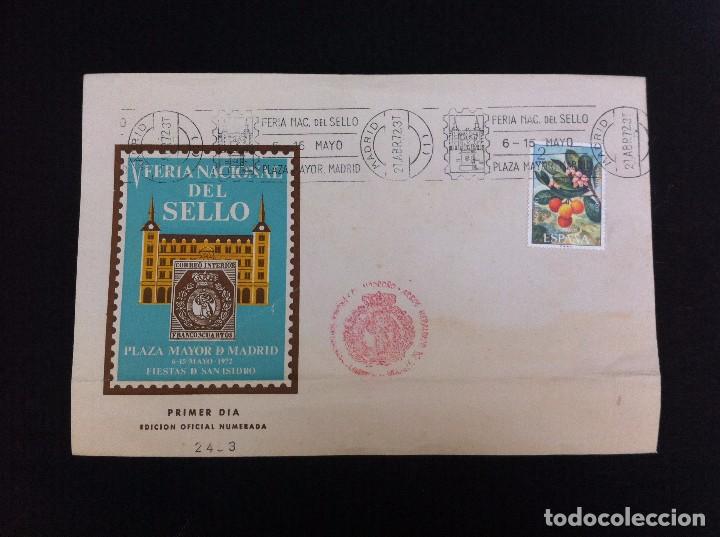 Paper Collecting Others: SOBRE COMERCIAL (V FERIA NACIONAL DEL SELLO) 1972. PLAZA MAYOR MADRID