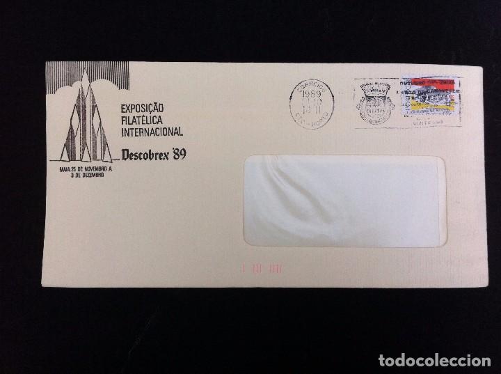 Collectionnisme Papier divers: SOBRE COMERCIAL (EXPOSI&Ccedil;AO FILAT&Eacute;LICA INTERNACIONAL) DESCOBREX 89. PORTUGAL, 1989