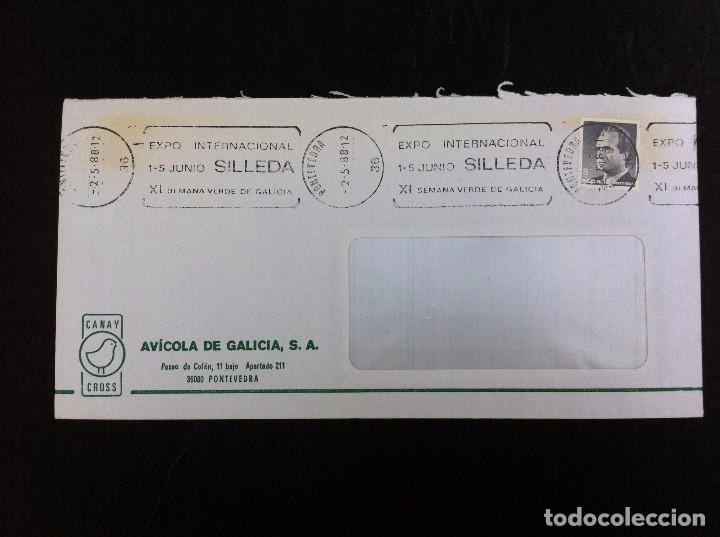 Collectionnisme Papier divers: SOBRE COMERCIAL (AV&Iacute;COLA DE GALICIA. CANAY CROSS) PONTEVEDRA.  1988