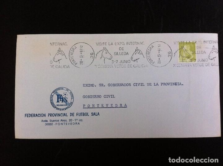 Outros artigos de papel: SOBRE COMERCIAL (FEDERACI&Oacute;N PROVINCIAL DE F&Uacute;TBOL SALA) . PONTEVEDRA. 1987