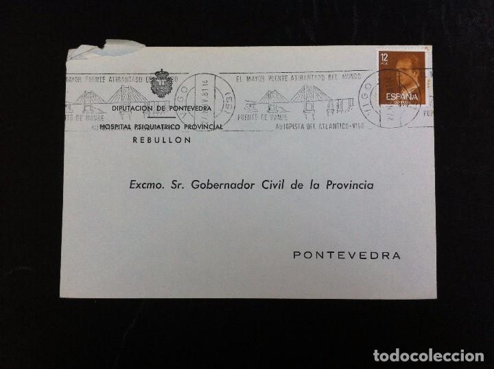 Paper Collecting Others: SOBRE COMERCIAL (HOSPITAL PSIQUI&Aacute;TRICO REBULL&Oacute;N) 1981. PONTEVEDRA. ESTAMPACI&Oacute;N: PUENTE DE RANDE