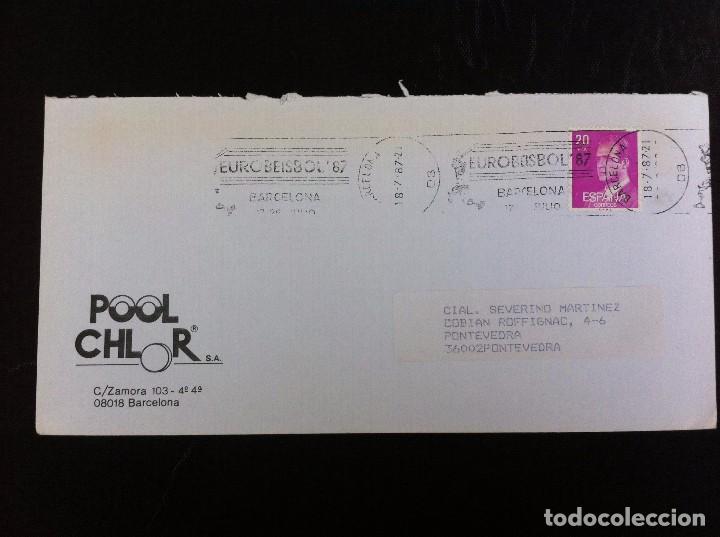 Sammelleidenschaft Andere Papierartikel: SOBRE COMERCIAL (POOL CHLOR) BARCELONA  1987