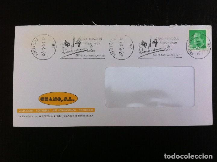 Outros artigos de papel: SOBRE COMERCIAL (CHANO, S.L.) B&Eacute;RTOLA - VILABOA - PONTEVEDRA.  1991