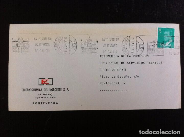 Collectionnisme Papier divers: SOBRE COMERCIAL (ELECTROQU&Iacute;MICA DEL NOROESTE. ELNOSA) PONTEVEDRA. 1981