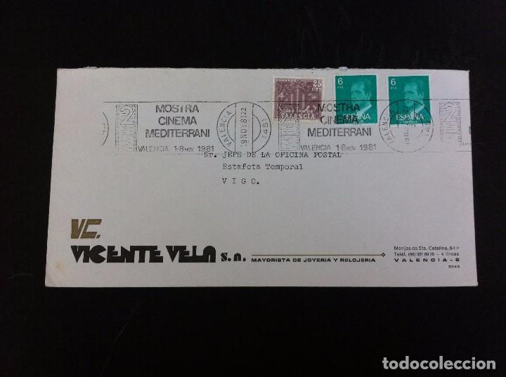 Collectionnisme Papier divers: SOBRE COMERCIAL (VICENTE VELA, S.A.) JOYER&Iacute;A, RELOJER&Iacute;A.  VALENCIA. 1981