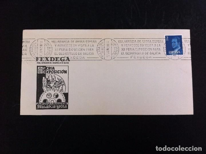 Paper Collecting Others: SOBRE COMERCIAL (FERIA EXPOSICI&Oacute;N... VILLAGARC&Iacute;A DE AROSA) 1978. COLOR NEGRO.