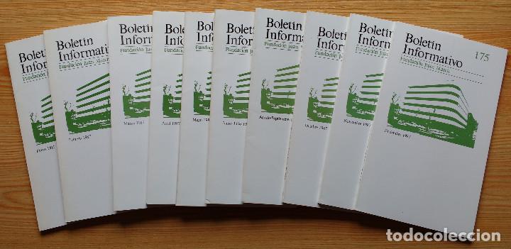 Otros art&iacute;culos de coleccionismo en papel: BOLETIN INFORMATIVO FUNDACION JUAN MARCH - 1987 (COMPLETO)