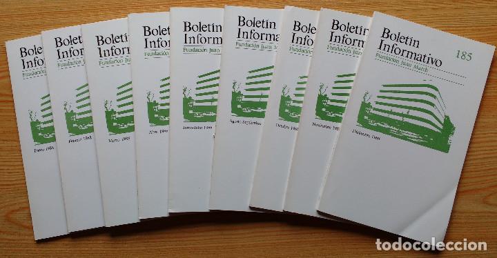 Otros art&iacute;culos de coleccionismo en papel: BOLETIN INFORMATIVO FUNDACION JUAN MARCH - 1988
