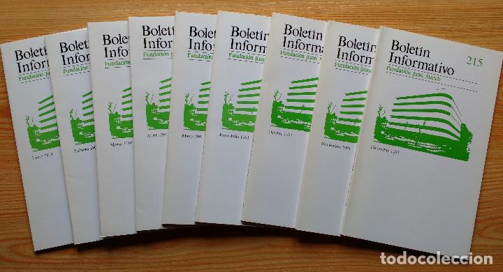Otros art&iacute;culos de coleccionismo en papel: BOLETIN INFORMATIVO FUNDACION JUAN MARCH - 1991