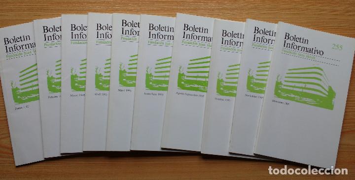 Otros art&iacute;culos de coleccionismo en papel: BOLETIN INFORMATIVO FUNDACION JUAN MARCH - 1995 (COMPLETO)