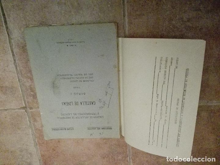Otros art&iacute;culos de coleccionismo en papel: Cartilla de l&iacute;neas. 1953.