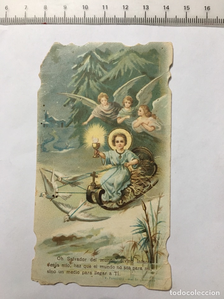 Otros art&iacute;culos de coleccionismo en papel: ESTAMPA RELIG. NI&Ntilde;O JES&Uacute;S. A&Ntilde;O 1898