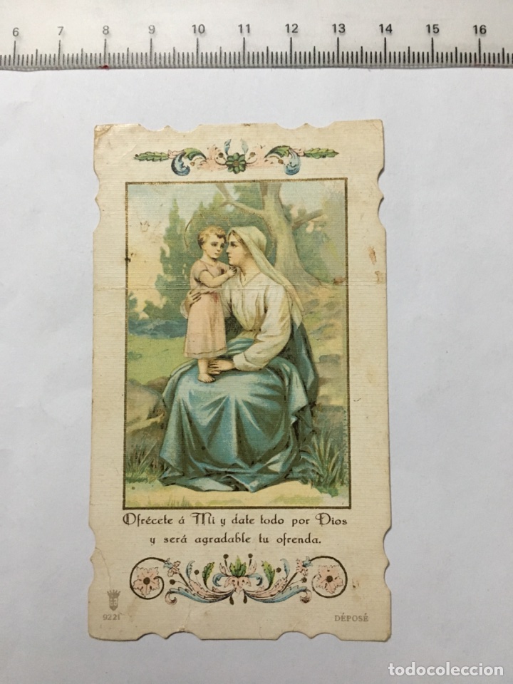 Otros art&iacute;culos de coleccionismo en papel: ESTAMPA RELIG. VIRGEN MAR&Iacute;A Y NI&Ntilde;O JES&Uacute;S. MANISES (VALENCIA).A&Ntilde;O 1929