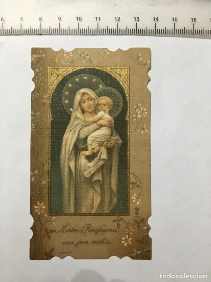 Otros art&iacute;culos de coleccionismo en papel: ESTAMPA RELIG. VIRGEN MAR&Iacute;A Y NI&Ntilde;O JES&Uacute;S. A&Ntilde;O 1919.