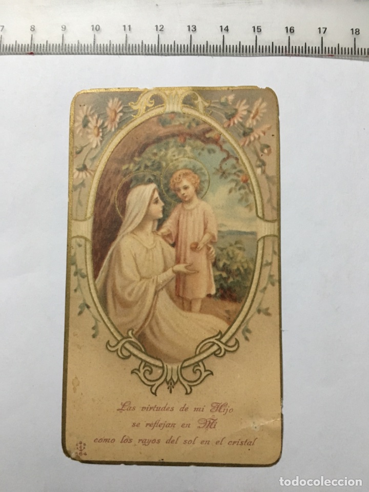 Otros art&iacute;culos de coleccionismo en papel: ESTAMPA RELIG. VIRGEN MAR&Iacute;A CON NI&Ntilde;O JES&Uacute;S. H. 1920?