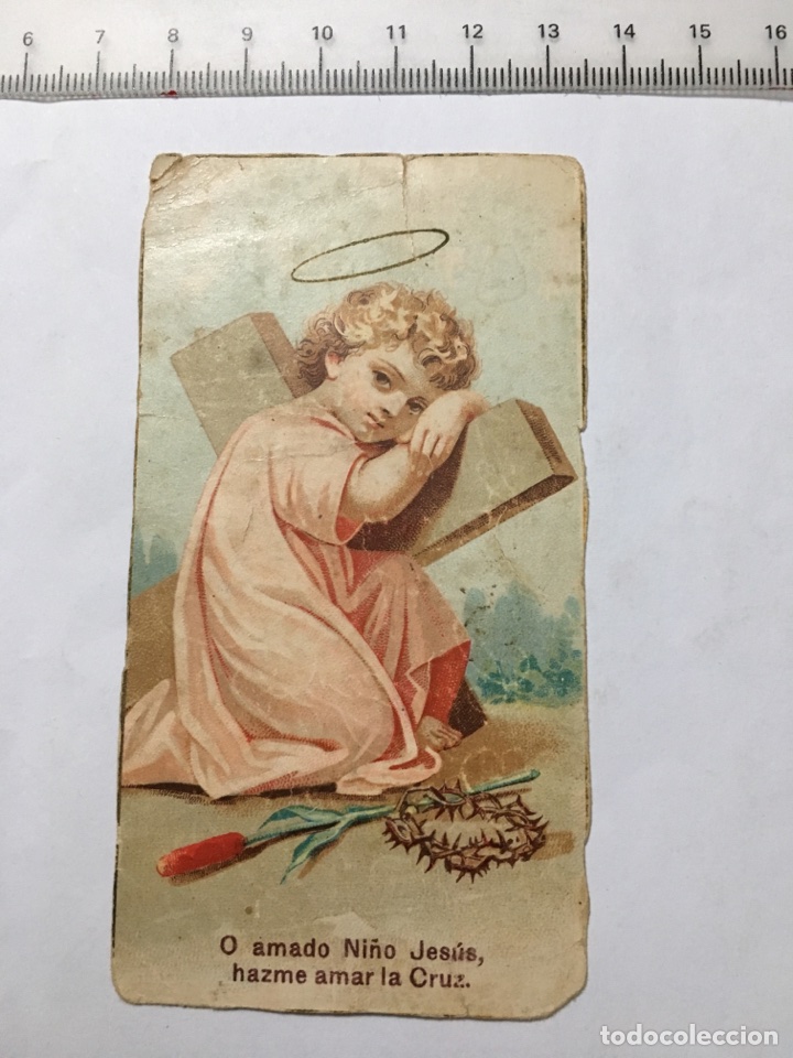 Otros art&iacute;culos de coleccionismo en papel: ESTAMPA RELIG. NI&Ntilde;O JES&Uacute;S CON LA CRUZ. H. 1920?