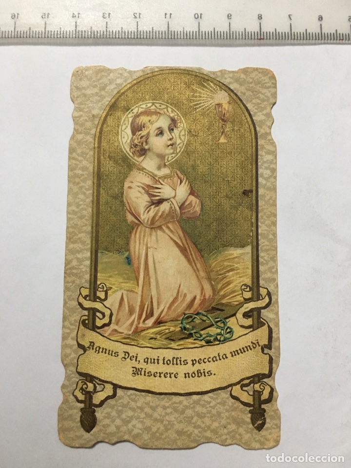 Otros art&iacute;culos de coleccionismo en papel: ESTAMPA RELIG. NI&Ntilde;O JES&Uacute;S. IMPRESA EN ITALIA. A&Ntilde;O. 1898
