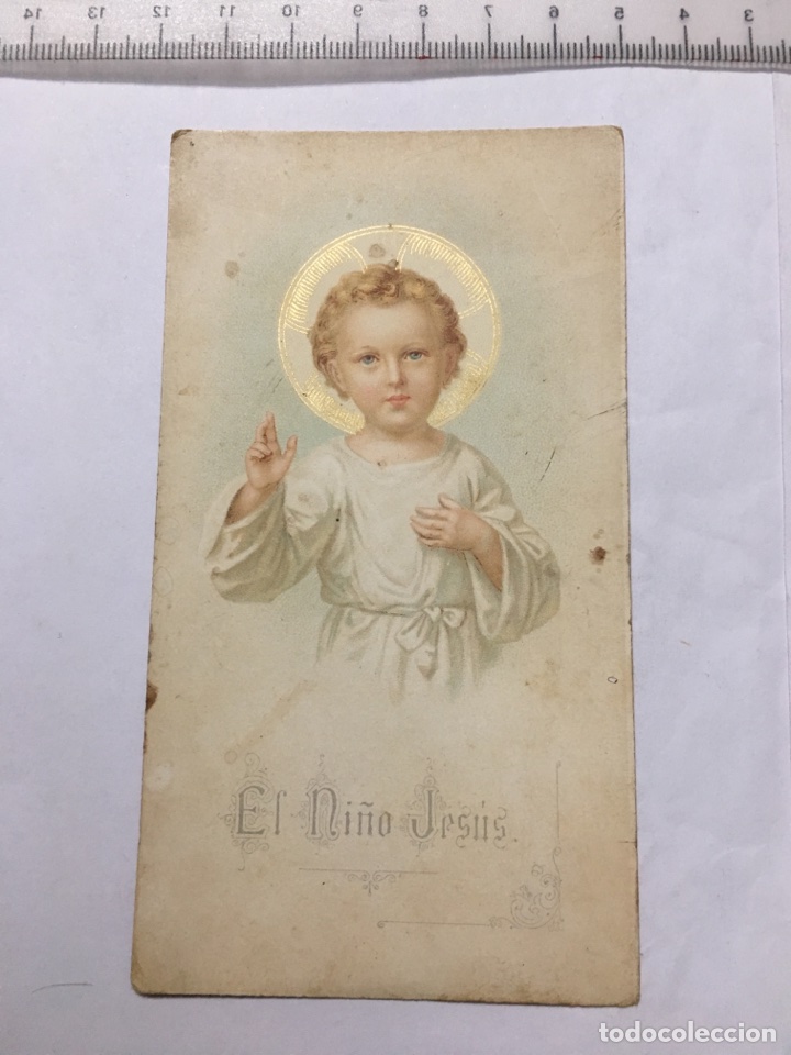 Otros art&iacute;culos de coleccionismo en papel: ESTAMPA RELIG. EL NI&Ntilde;O JES&Uacute;S. Oraci&oacute;n al dorso. H. 1920