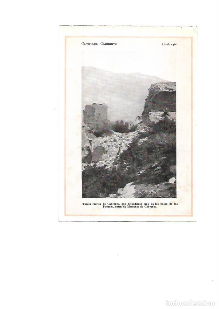 Otros Art&iacute;culos de Coleccionismo en Papel: A&Ntilde;O 1922 CASTELL CASTILLO TORRES FUERTES CABRENYS MASSANET DE CABRENYS LAMINA FOTOGRAFICA POSTAL