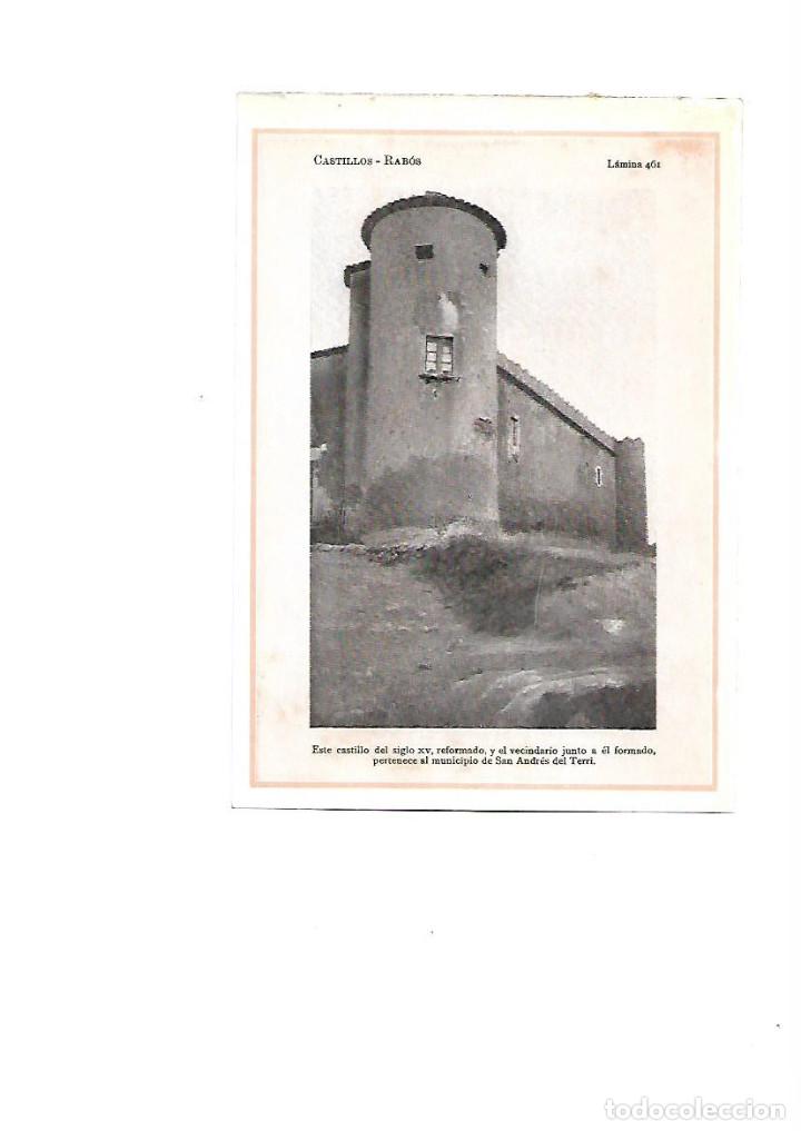Otros Art&iacute;culos de Coleccionismo en Papel: A&Ntilde;O 1922 CASTELL CASTILLO RABOS EMPORDA SANT ANDREU DEL TERRI GIRONA LAMINA FOTOGRAFICA POSTAL