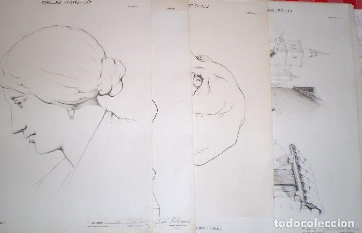 Otros art&iacute;culos de coleccionismo en papel: DIBUJO ART&Iacute;STICO Y GEOM&Eacute;TRICO. 14 L&Aacute;MINAS. (Cursos 1934-36. 33 x 45 cm. Zaragoza)