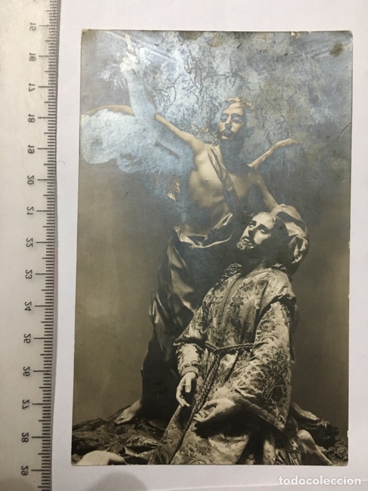Otros Art&iacute;culos de Coleccionismo en Papel: POSTAL RELIGIOSA. GRUPO ESCULT&Oacute;RICO DE SALZILLO. CRISTO EN EL HUERTO CON EL &Aacute;NGEL. NEONAR. H. 1930?