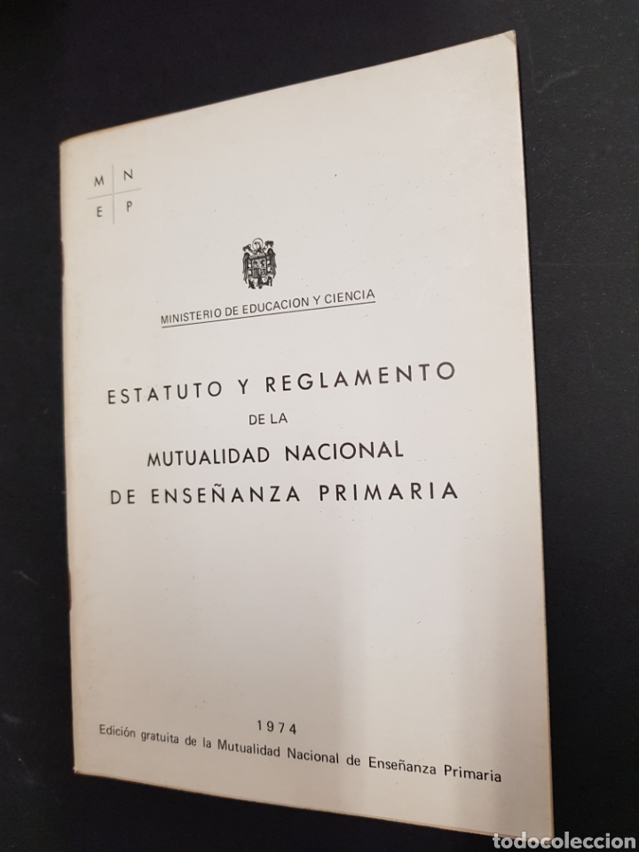 Sammelleidenschaft Andere Papierartikel: Estatuto y reglamento de la mutualidad de ense&ntilde;anza primaria - tdk77