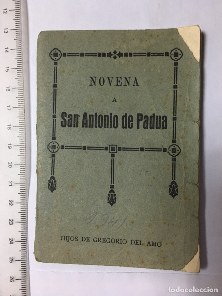 Otros Art&iacute;culos de Coleccionismo en Papel: NOVENA A SAN ANTONIO DE PADUA. MADRID, 1941