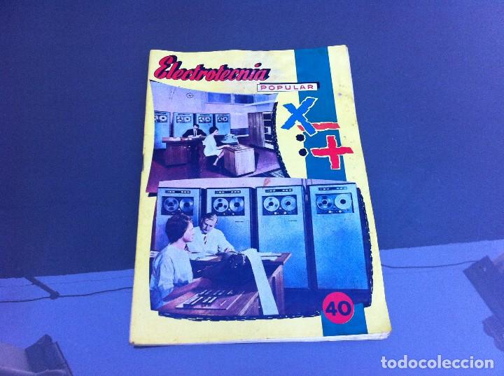 Collectionnisme Papier divers: REVISTA (ELECTROTECNIA POPULAR) N&ordm; 40