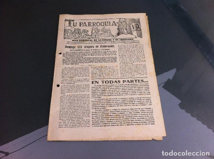 Paper Collecting Others: TU PARROQUIA (HOJA DOMINICAL DE LA CORU&Ntilde;A Y SU TERRITORIO) 1958.  N&ordm; 1153