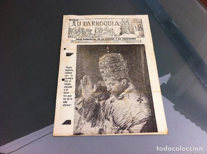 Paper Collecting Others: TU PARROQUIA (HOJA DOMINICAL DE LA CORU&Ntilde;A Y SU TERRITORIO) 1958. N&ordm; 1149